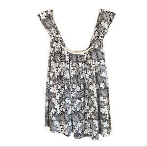 Anthropologie Cherry Blossom Print Tank Top
